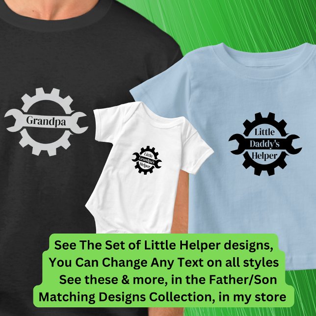 Namensgeber Großpa Daddy Wrench Gear Workshop hinz T-Shirt (Von Creator hochgeladen)