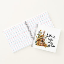 Namensgitarre mit Sonnenblume anpassen