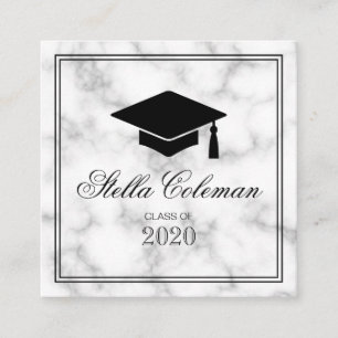Namenskarte des eleganten graduierten
