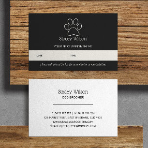 Namenskarte für das Logodesign "Holzkohle und Weiß