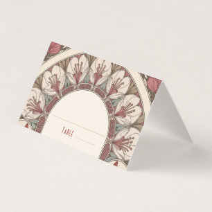 Namenskarten Hochzeitstisch Vintage Art Nouveau
