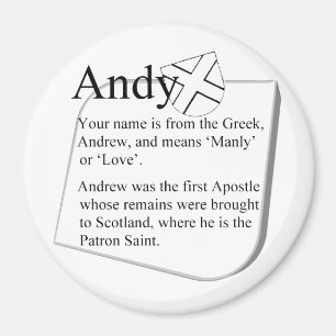 Namensmagnet: Andy Magnet