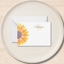 Namensmonogramm Gelbe Sonnenblume