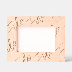 Namensmuster für Etched Wood Pet Timeless Keepake Geätzte Rahmen