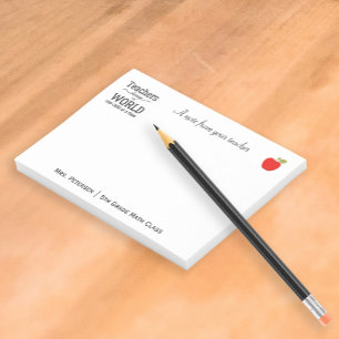 Namensnennung für Rotapfeltypografie Post-it Klebezettel