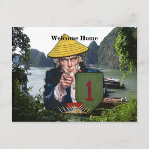 Namenspatch der ersten Infanteriedivision Postkarte