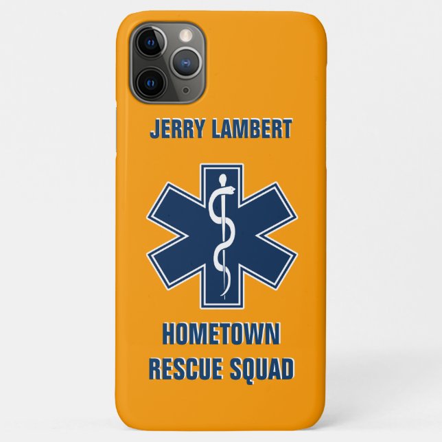 Namensschablone des Sanitäter-EMT Case-Mate iPhone Hülle (Rückseite)