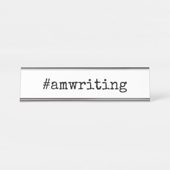 Namensschild #amwriting (Vorderseite )