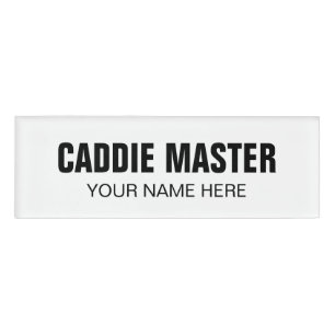 Namensschild-Anhänger für Golf-Assistenten Caddie  Namenschild