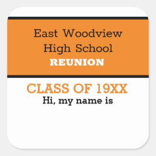Namensschild! Custom Class Wiedersehen Stickers