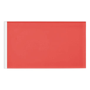 Namensschild   Fettes rotes Abzeichen – Moderne Ve Namenschild