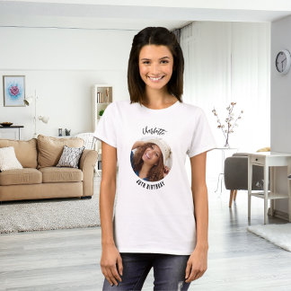 Namensschild für das Geburtstag-Foto T-Shirt