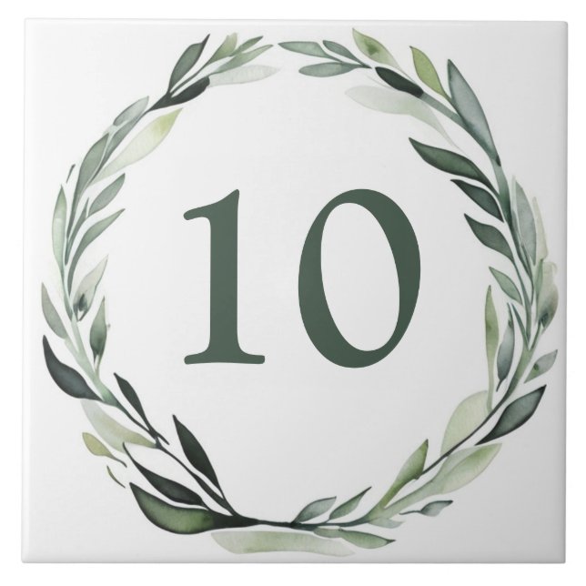 Namensschild für das klassische Kraut Fliese (Vorderseite)