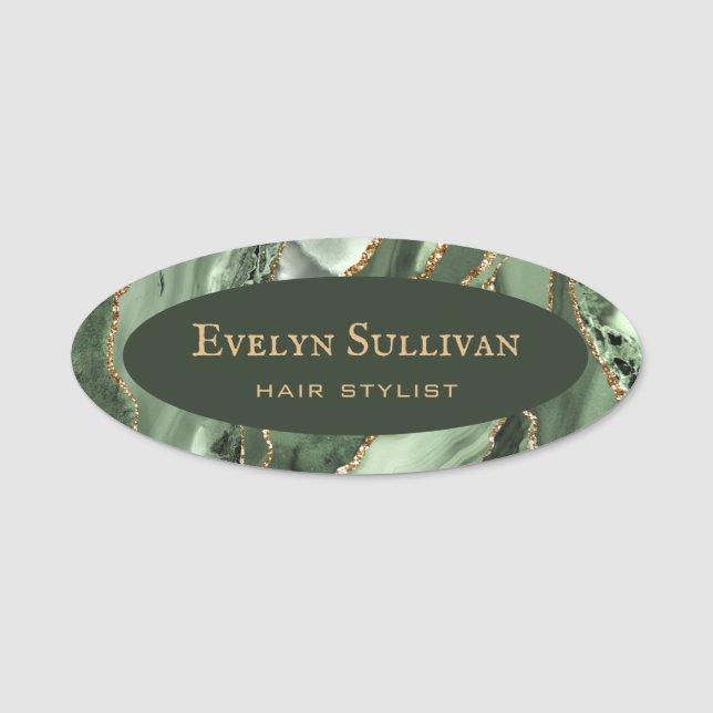 Namensschild für die Seite Grün (Vorderseite)