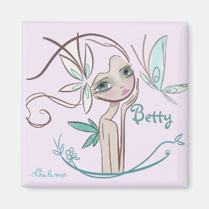 Namensschild für Mädchen Magnet