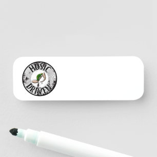 Namensschild für Musik