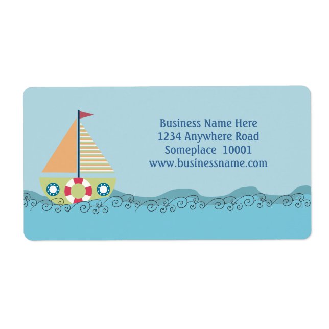 Namensschild für nautische Segelboote (Vorne)