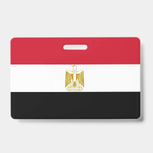 Namensschild mit Flagge von Ägypten Ausweis
