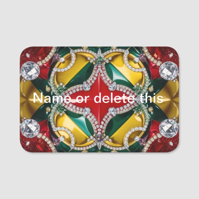 Namensschild mit Los Angeles Colors (Vorderseite)