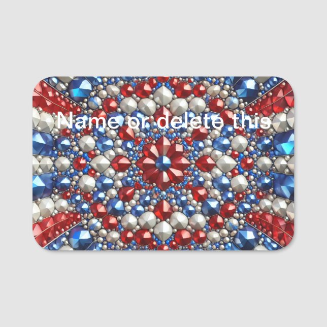 Namensschild mit niederländischen Farben (Vorderseite)