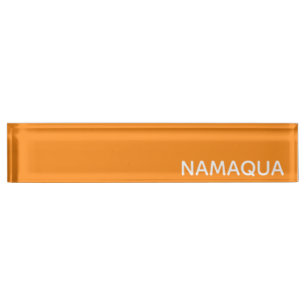 Namensschild Namaqua orange Namensplakette