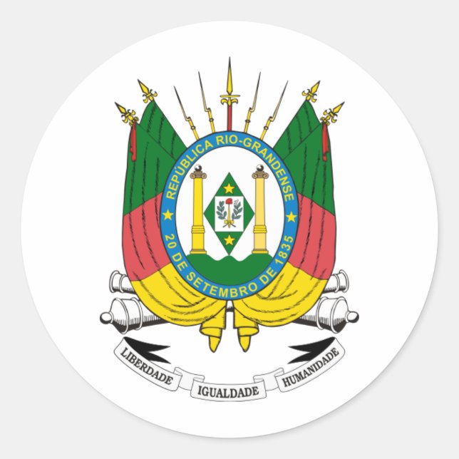 Namensschild Rio Grande des Südens Runder Aufkleber (Vorderseite)