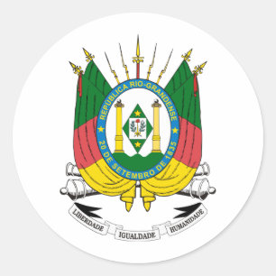 Namensschild Rio Grande des Südens Runder Aufkleber