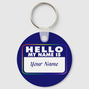 Namensschild-Schablone Schlüsselanhänger