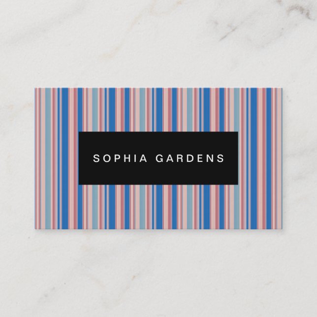 Namensschild - Streifen 310515 (11) Visitenkarte (Vorderseite)