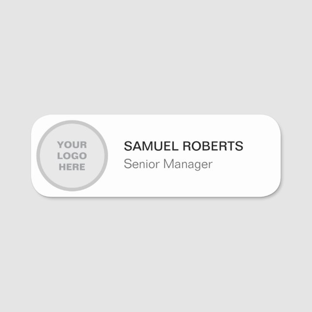 Namensschilder für Benutzer des Logos - Magnetisch Namensschild (Vorderseite)