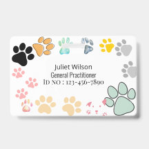 Namensschilder pam ärztlichen Tierarzt id Abzeiche