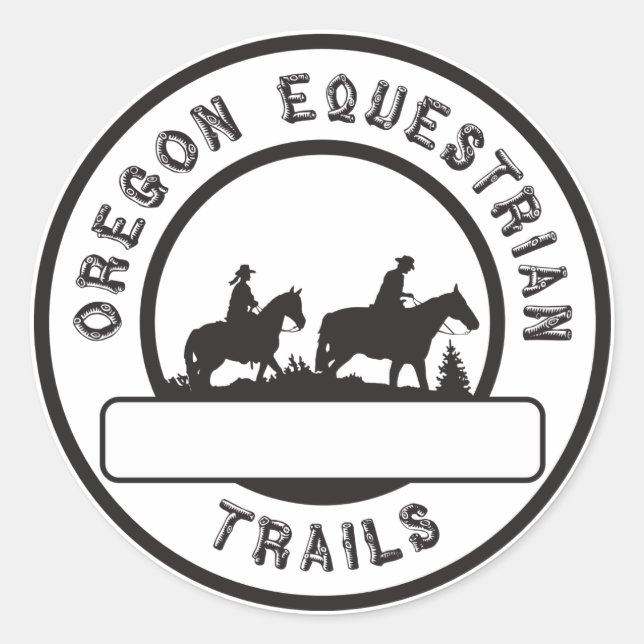 Namensschilder Runder Aufkleber (Vorderseite)