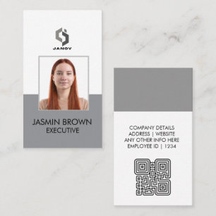 Namensschildkarte & Benutzerdefinierter QR-Code-Mi Visitenkarte