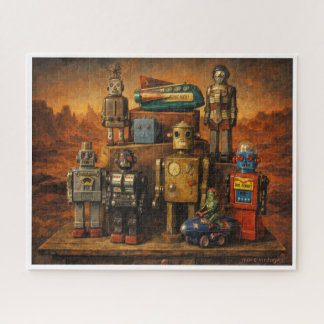 NAMENSVERLESUNG FÜR SCI-FI-BLECHSPIELZEUG-RAUMROBO PUZZLE