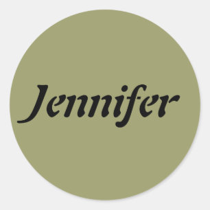 Namensvorlage Runder Aufkleber