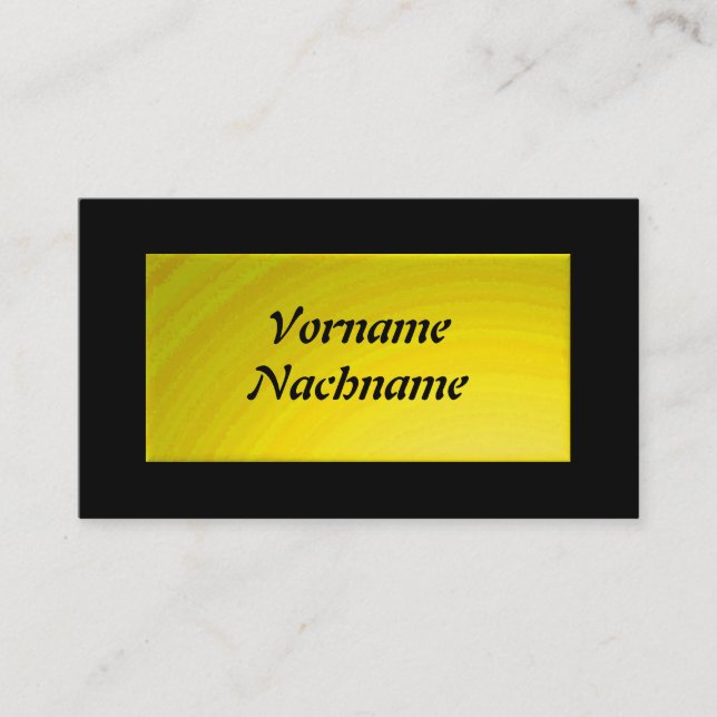 Nameplate gelb visitenkarte (Vorderseite)