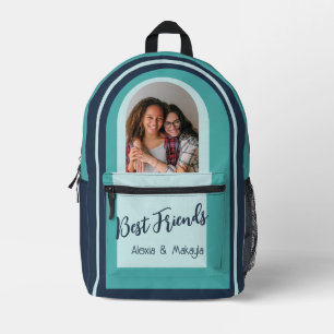 Names Best Friends Foto Bedruckter Rucksack