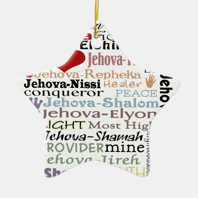 Names of God-Subway Art Keramik Ornament (Vorne)