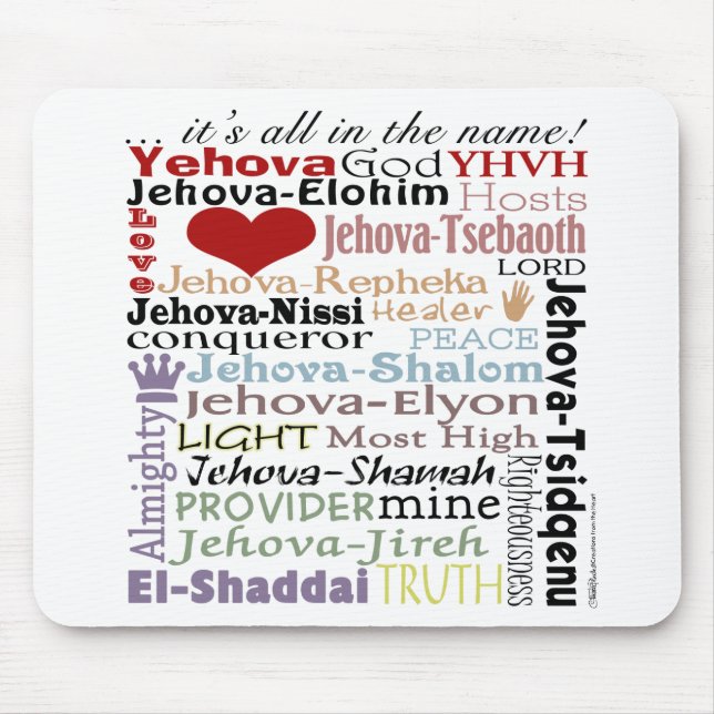 Names of God-Subway Art Mousepad (Vorne)