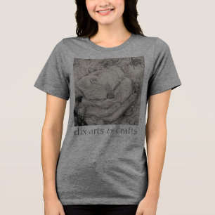 namesake magnolia, Blume, Stoff, Baumwolle & Hand Tri-Blend Shirt