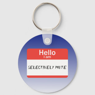 Nametag Selektiv Stumm Schlüsselanhänger
