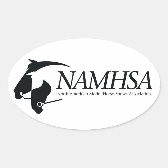 NAMHSA-Logo-Aufkleber Ovaler Aufkleber (Vorderseite)