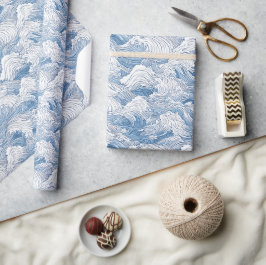 Nami Japanese Wave Wrapping Paper Geschenkpapier