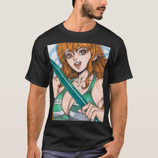 Nami ~ Katzen Einbrecherin T-Shirt (Vorderseite)