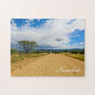 Namibia Africa Landscape Namibian Nature Road Puzzle