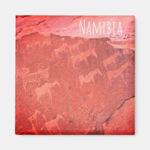 Namibia Africa Rock Art Painting Magnet