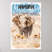 Namibia Afrika Wildlife Safari