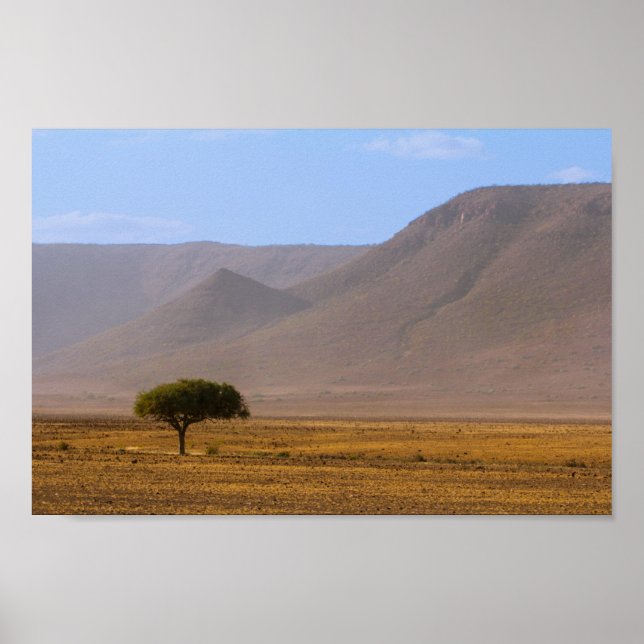 Namibia Afrika Wüstenlandschaft Landschaft Natur Poster (Vorne)