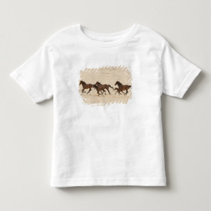 Namibia, Aus. Gruppe von Wildpferden auf Kleinkind T-shirt