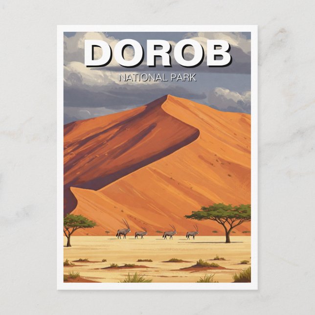 Namibia Dorob National Park Travel Postkarte (Vorderseite)